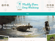 Tablet Screenshot of muddypawsdogwalking.co.uk